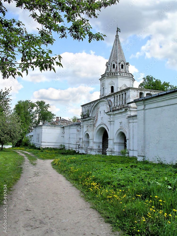 Entrance to the territory of Pokrovskiy of the cathedral