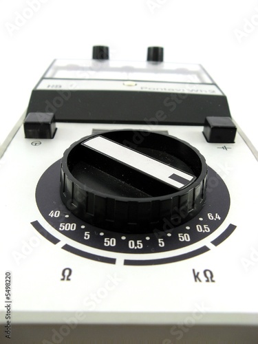 old analog electrical measuring instrument