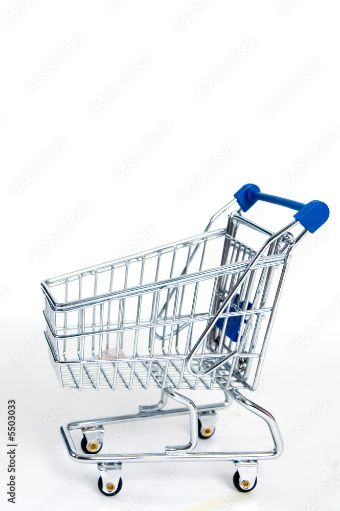 shopping car isolated on white shopping car isolated on white