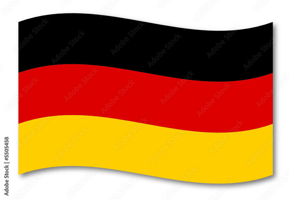 Naklejka premium deutschland fahne schatten