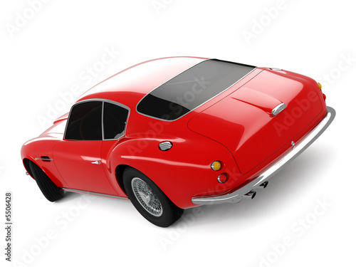 Red Classical Sports Car