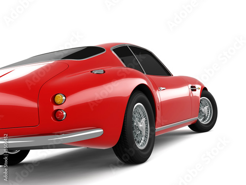 Red Classical Sports Car