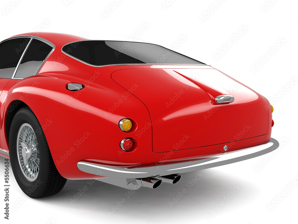 Red Classical Sports Car