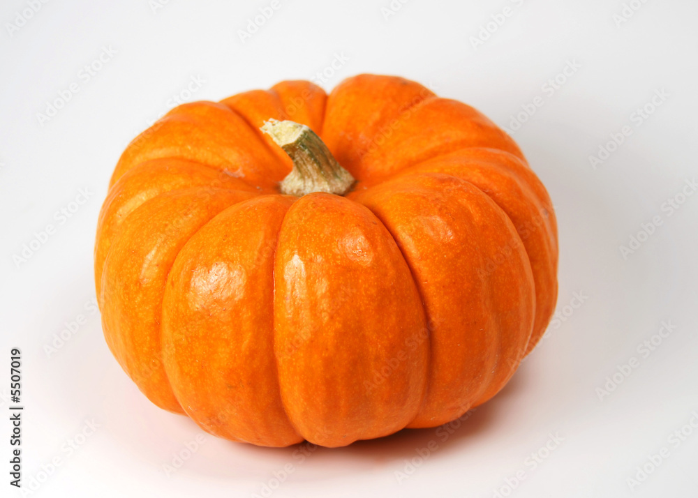 Fototapeta premium a decorative jack be little pumpkin, isolated on white.