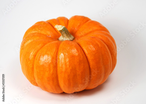 a decorative jack be little pumpkin, isolated on white.