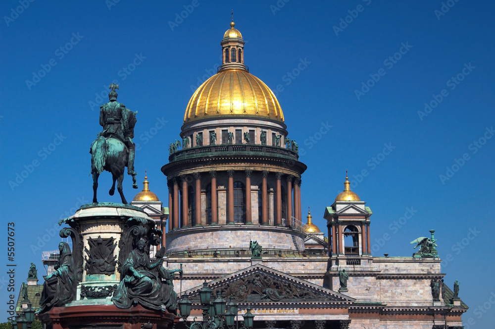 cathedral and statue