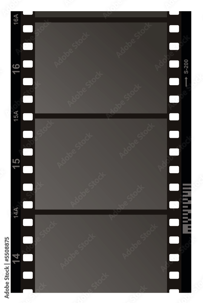 Film Strip Pattern on white background.