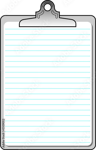 Vector blank lined notebook background