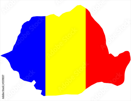 romania map vector