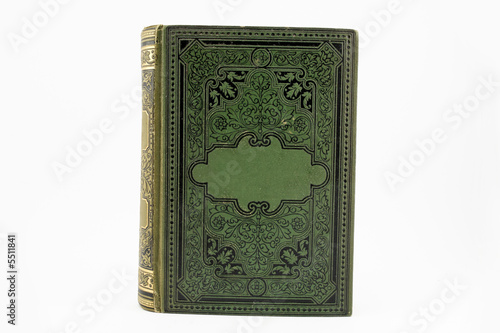 old rare book isolated on white