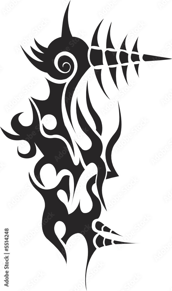Fototapeta premium Tatoo, abstract symbol