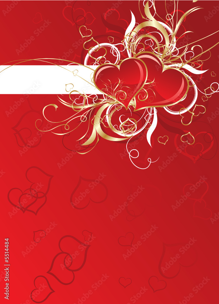 Valentines floral background, vector illustration Valentines floral background, vector illustration