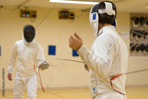 Duel d'escrime