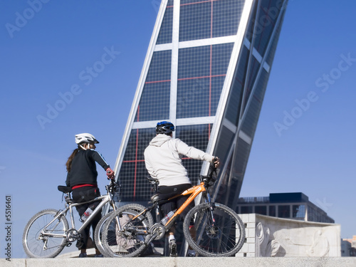 A walk in bicycle