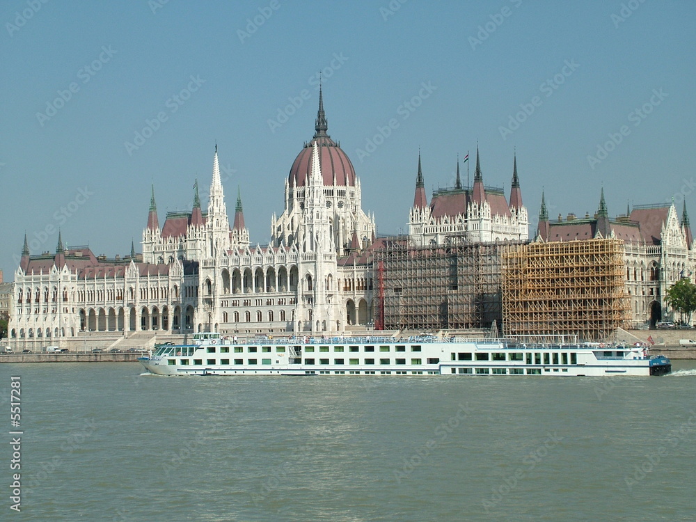 Fototapeta premium Budapest Parliament is the third largest parliament in the world