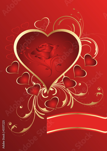 Valentinstag Hintergrund mit Herz
