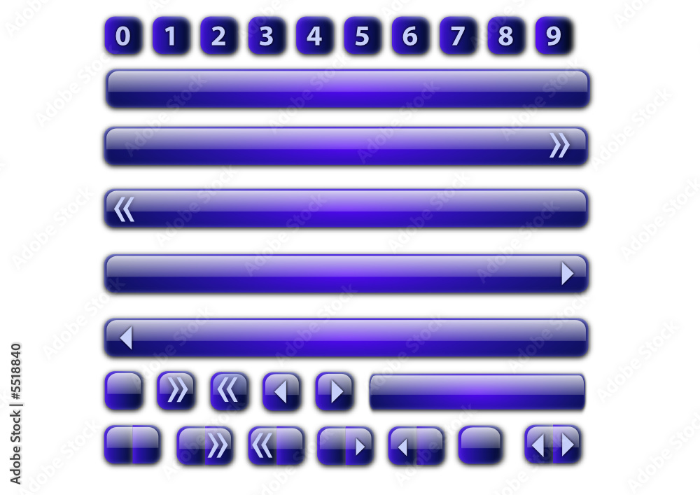 boutons et barres bleus boutons et barres bleus