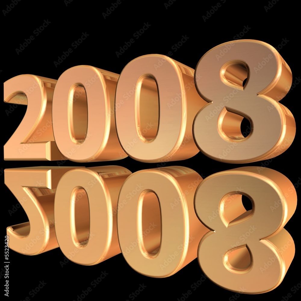Golden 2008 with reflection Golden 2008 with reflection