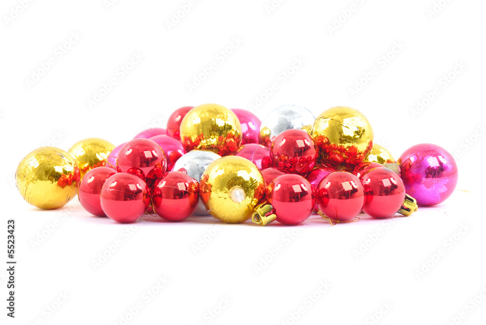 Christmas Decorative Ball on white background . Christmas Decorative Ball on white background .