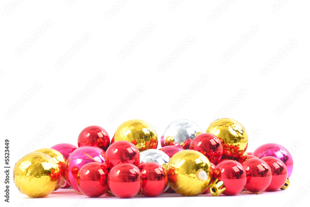 Christmas Decorative Ball on white background . Christmas Decorative Ball on white background .