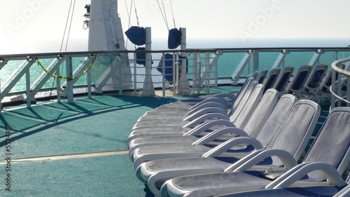 Canvastavla Empty sundeck