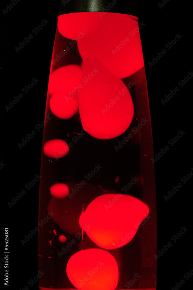 Lava lamp red Stock Photo | Adobe Stock