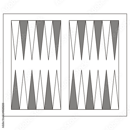 Backgammon board