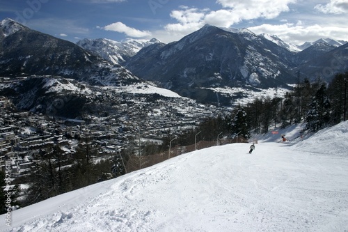 Ski slope in Briancon