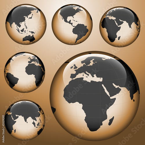 shiny planet earth map from...