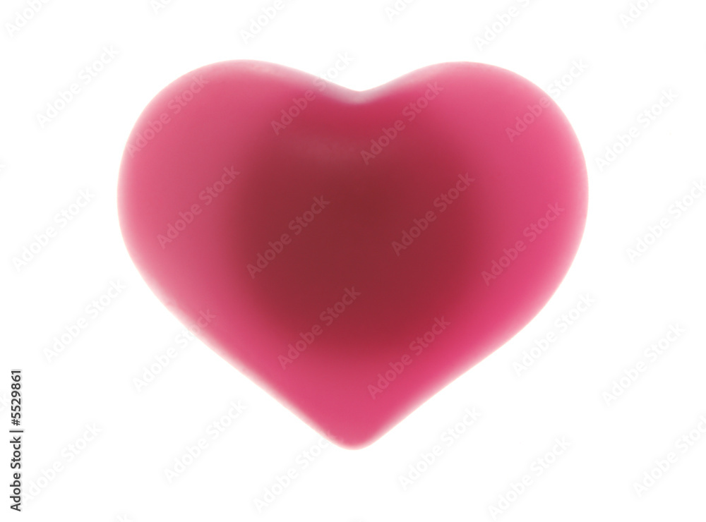 Purple heart,isolated.Warm red heart isolated on white.valentine