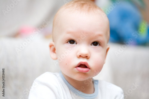 Children s face close-up