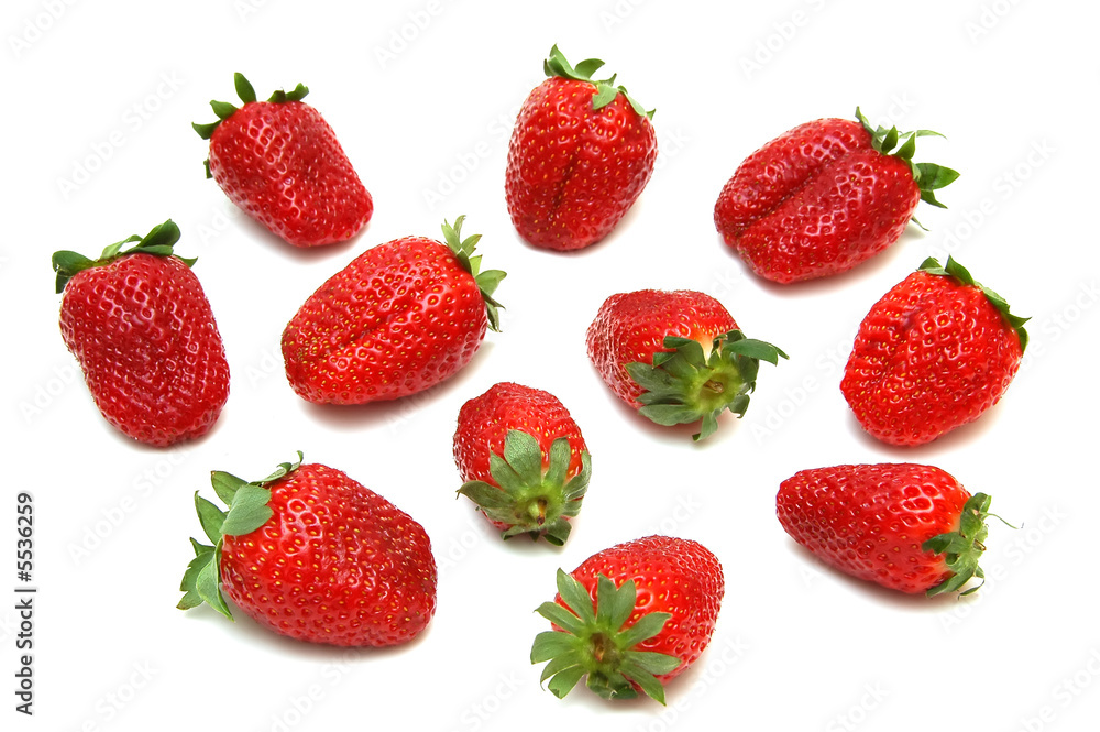 Delicious fresh Strawberries isolated Delicious fresh Strawberries isolated