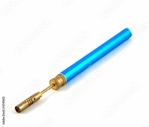 Manual gas torch, on a white background
