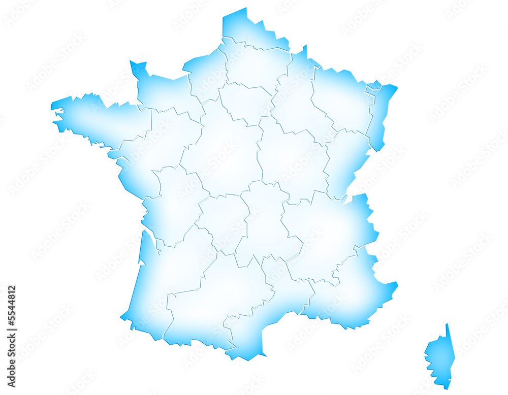 Fototapeta premium Carte France