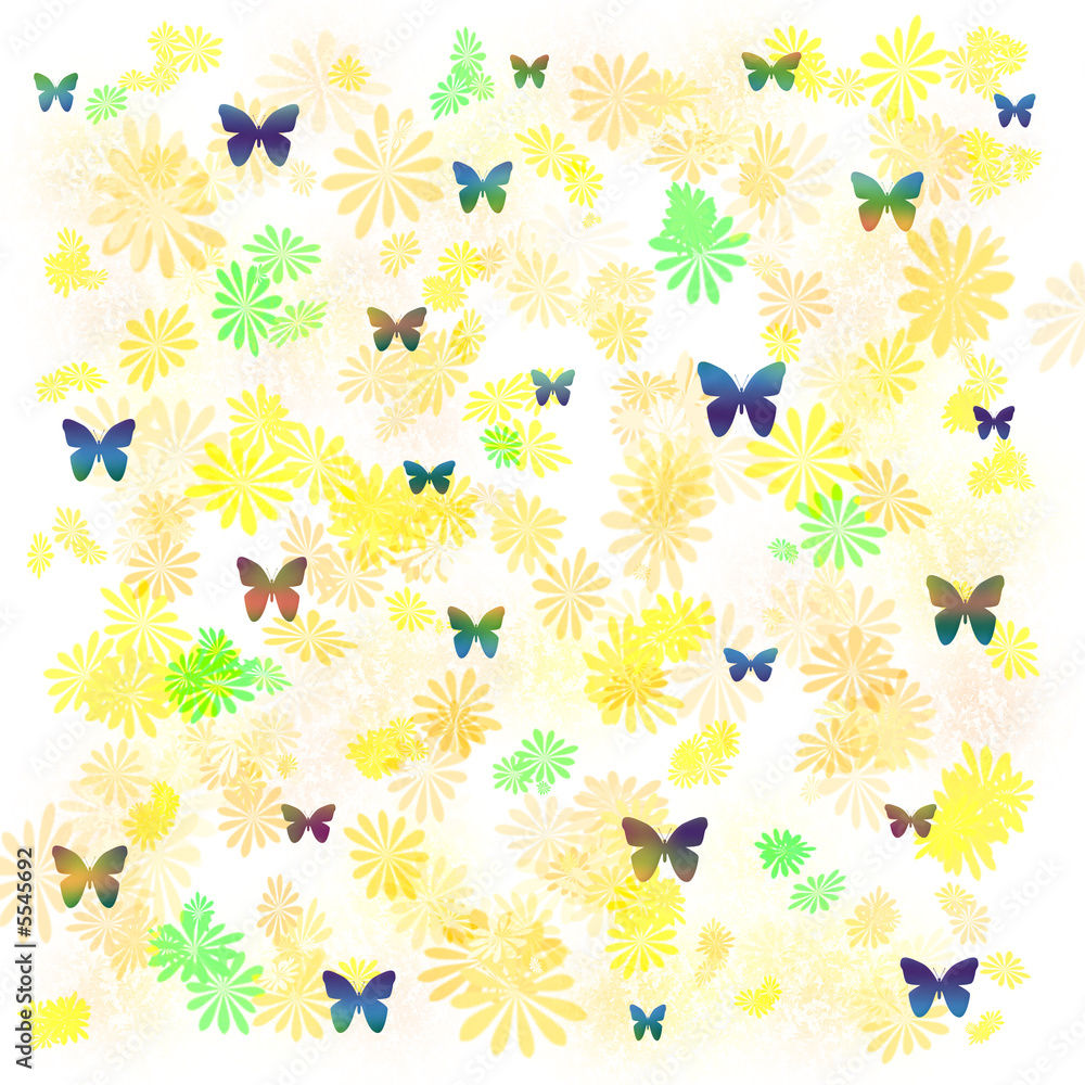 Obraz premium butterfly gift wrap 