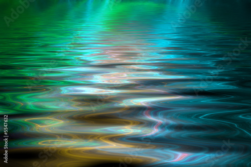 Abstract colorful water background, computer generated
