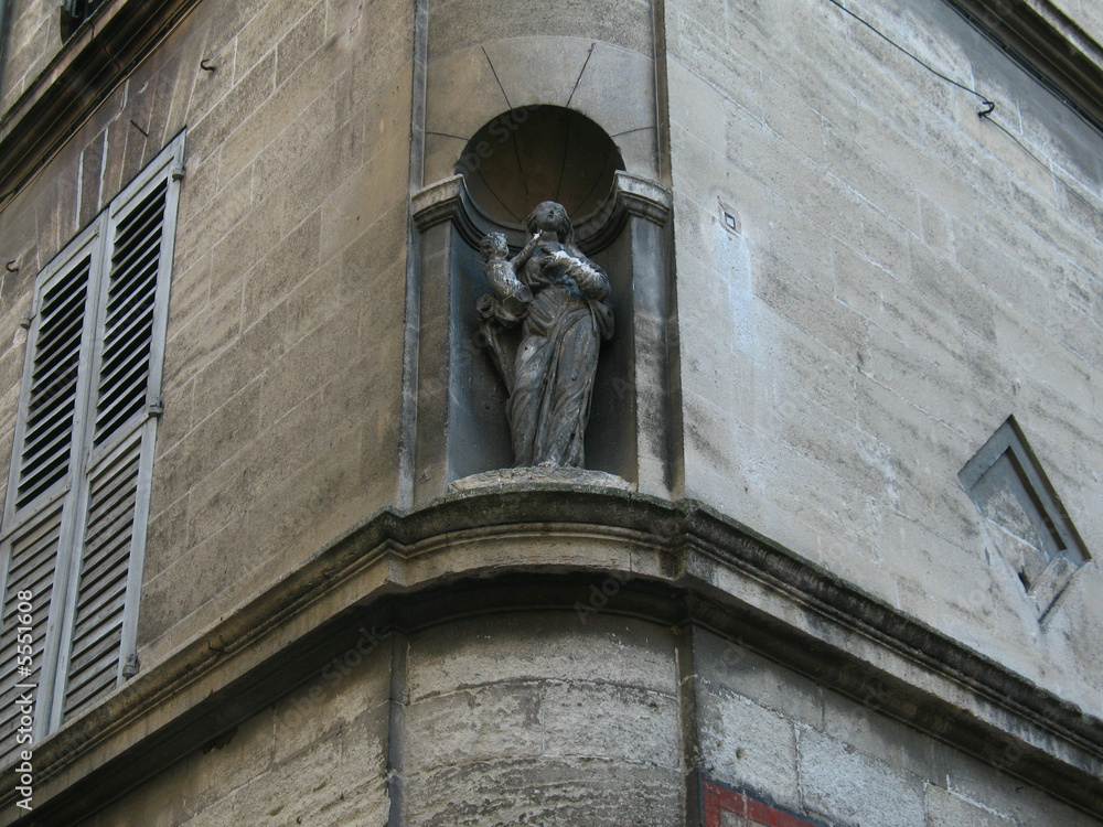 Naklejka premium hornacina con imagen