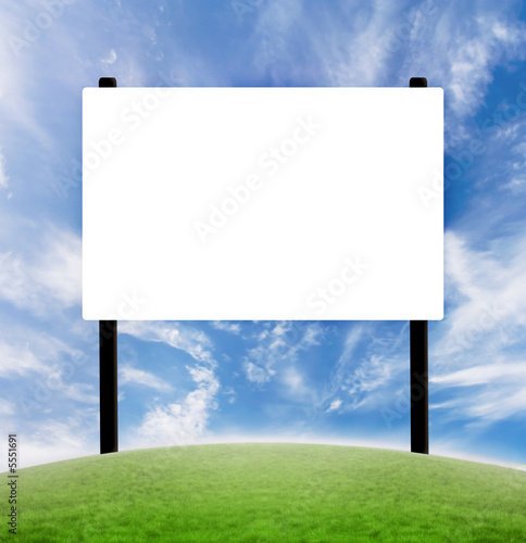 Blank billboard