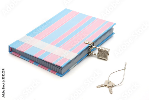 Notebook with the lock
