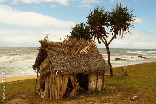 petite paillote sur la plage