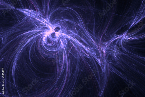 Abstract electricy violet background over black