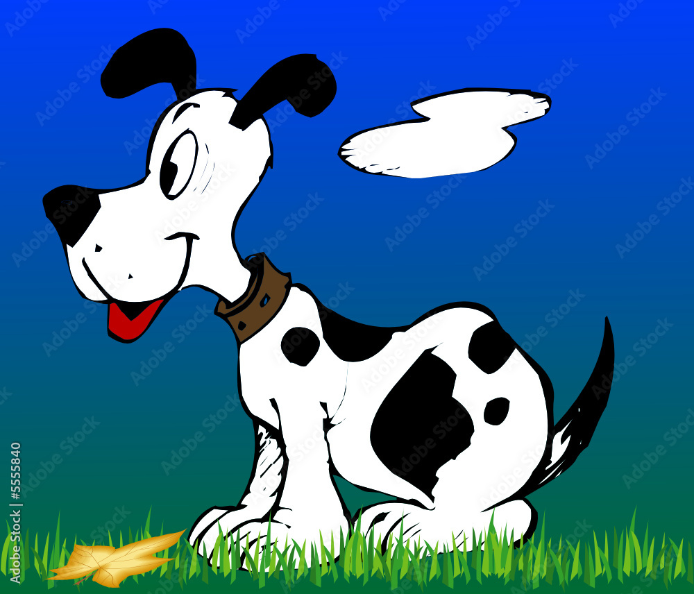 Naklejka premium Illustration eines Hundes - Vector