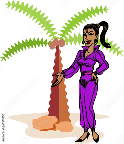 Illustration einer Frau - Vector