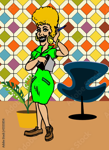 Illustration einer Frau - Vector