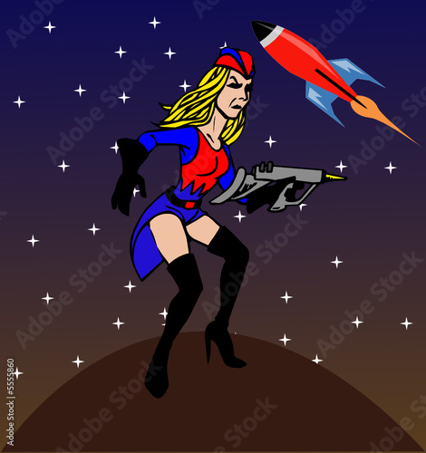 Illustration einer Frau - Vector