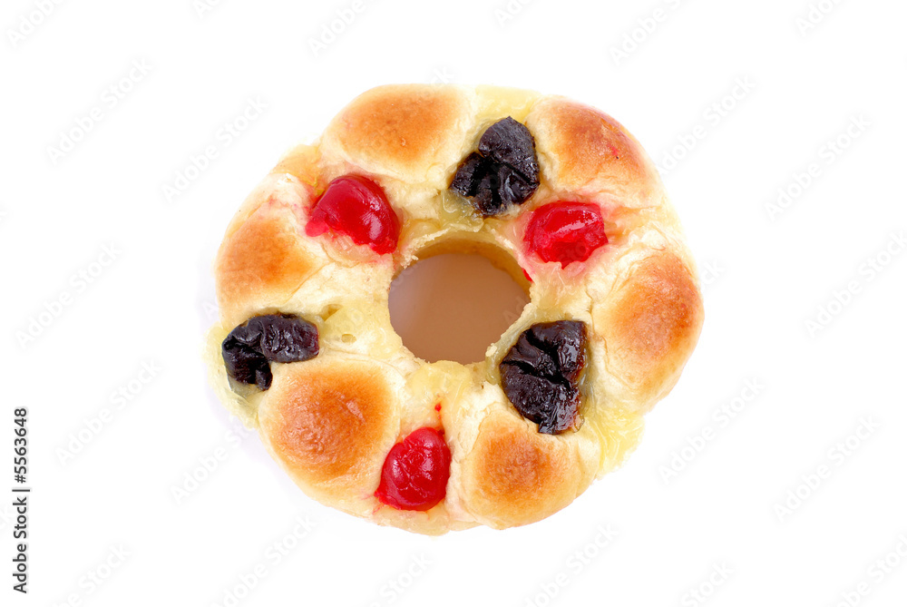 Fresh Sweet Bread on white background . Fresh Sweet Bread on white background .