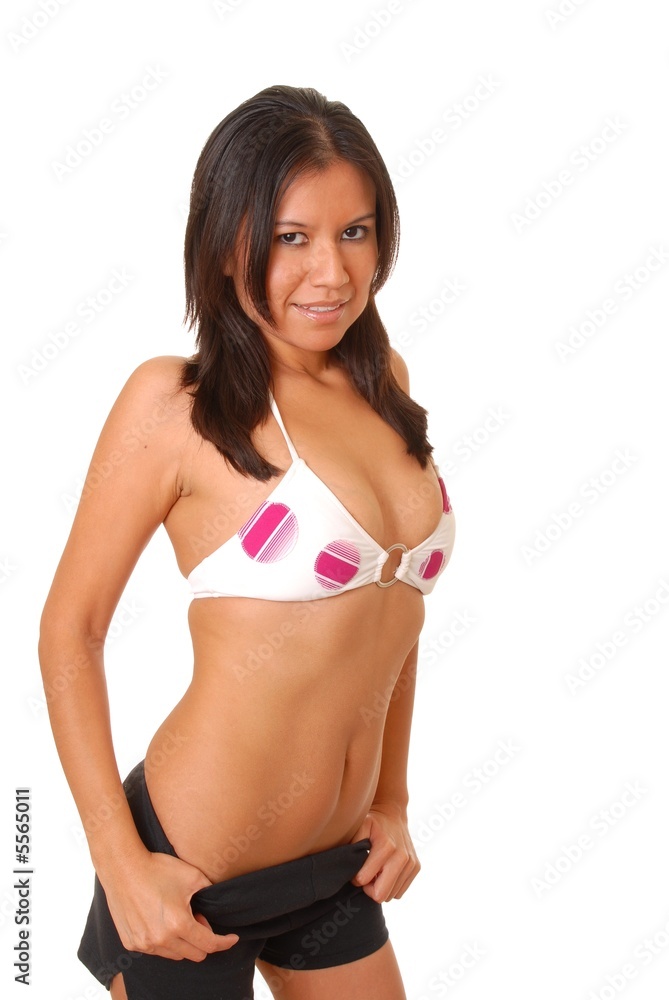 Naklejka premium Lovely Brunette Girl