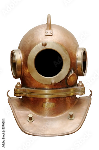 Old diving helmet