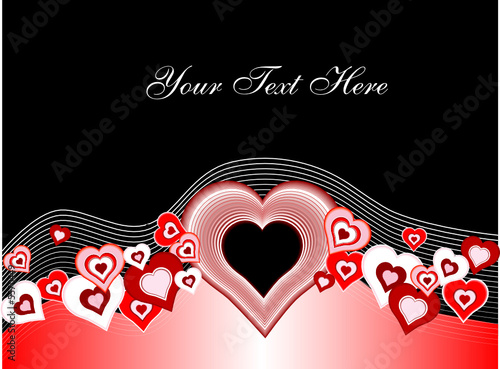 heart and wave background