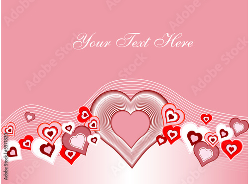 heart and wave background 2